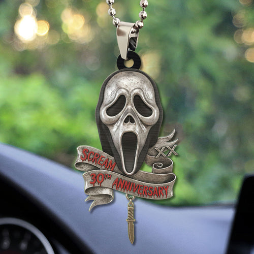 Scream 30th Anniversary Custom shape 2-sided Acrylic Car Ornament โ GNE4890