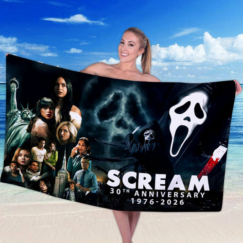 Scream 30th Anniversary Rectangle Beach Towel – HOATT16476