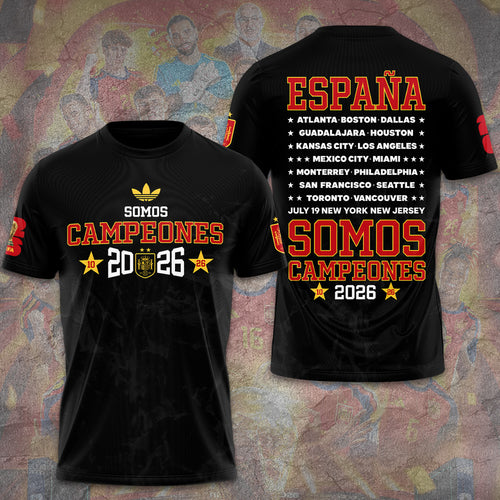 Spain National Team 2026 FIFA World Cup Champions 3D Apparel – GNE7705