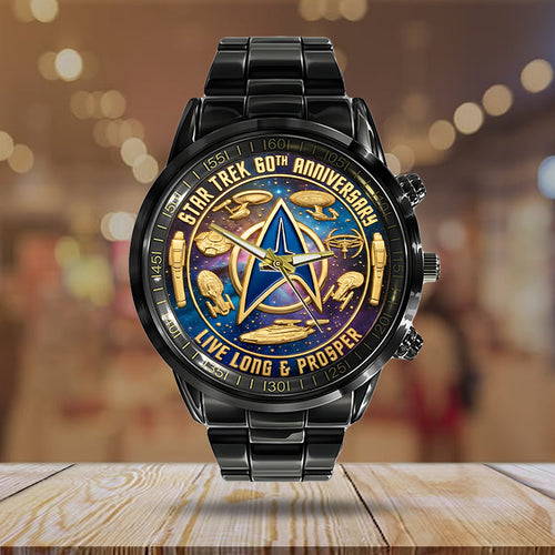 Star Trek 60th Anniversary 2026 Black Stainless Steel Watch – TMTHU4987
