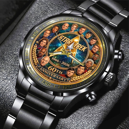 Star Trek 60th Anniversary 2026 Black Stainless Steel Watch – TMTHU5008