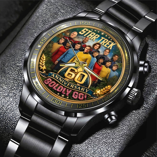 Star Trek 60th Anniversary 2026 Black Stainless Steel Watch – TMTHU5011