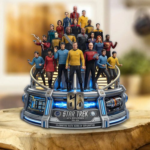 Star Trek 60th Anniversary 2026 Custom Shape Acrylic Plaque – TMTHU6232