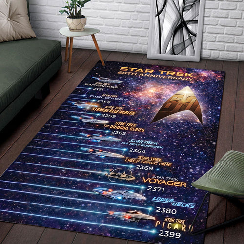 Star Trek 60th Anniversary 2026 Rectangular Rug – TMTHU7747