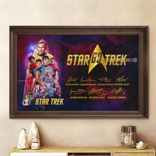 Star Trek 60th Anniversary 2026 Rectangle Canvas With Inner Frame – TMTHU4741