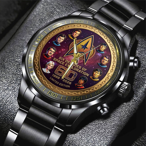 Star Trek 60th Anniversary Black Stainless Steel Watch – TMTHU6024