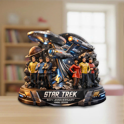 Star Trek 60th Anniversary Custom Shape Acrylic Plaque – TANTN20595