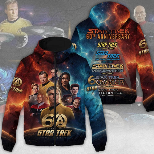 Star Trek 60th Anniversary 3D Windbreaker Jacket – TMTHU9294