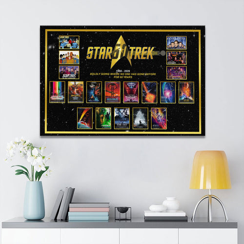 Star Trek 60th Anniversary Rectangle Canvas With Inner Frame – HOATT14217