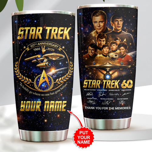 Personalized Star Trek 60th Anniversary Tumbler Cup – HOATT16353