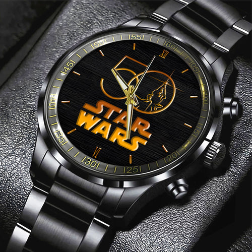 Star Wars 50 Years Black Stainless Steel Watch – HOATT12441