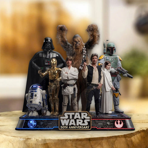 Star Wars 50th Anniversary 2027 Custom Shape Acrylic Plaque – TMTHU5323