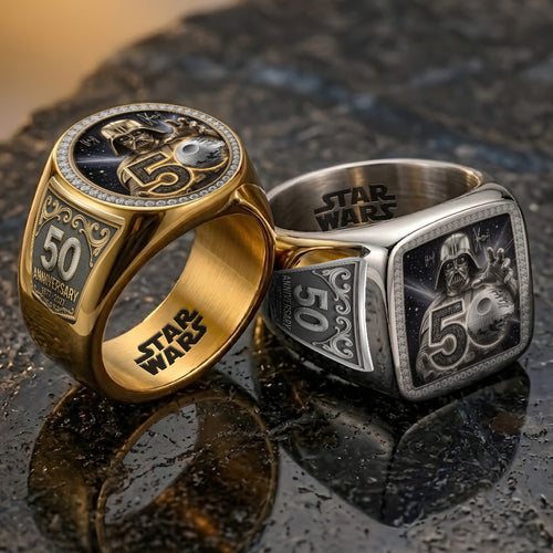 Star Wars 50th Anniversary 3D Engraved Ring – TMTHU6649