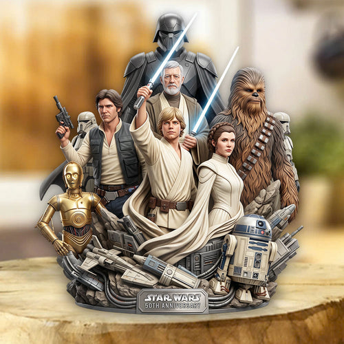 Star Wars 50th Anniversary Custom Shape Acrylic Plaque – TMTHU7999