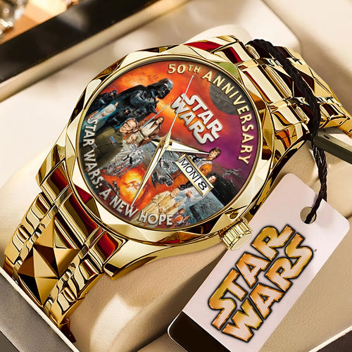 Star Wars 50th Anniversary Alloy Luxury Quartz Watch – TMTHU4869