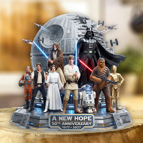 Star Wars 50th Anniversary Custom Shape Acrylic Plaque – TMTHU7527