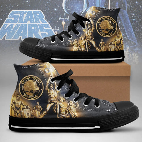 Star Wars 50th Anniversary High Top Canvas Shoes – TMTHU9278