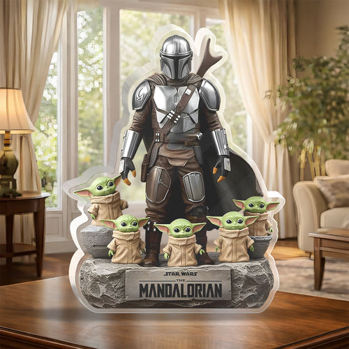 Star Wars: The Mandalorian Custom Shape Acrylic Plaque – HOATT16088