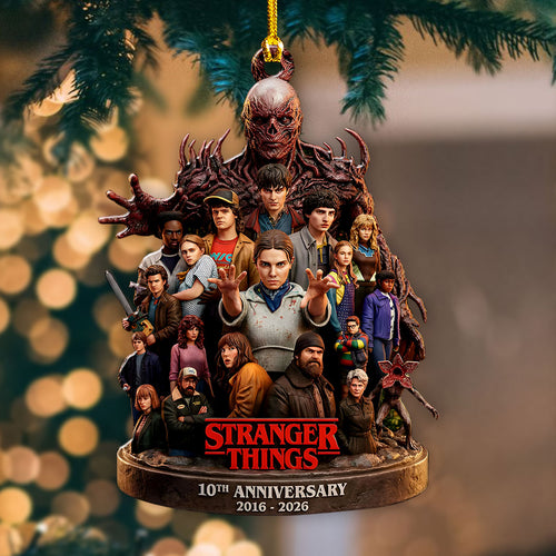 Stranger Things 10th Anniversary Custom Shape 2-sided Acrylic Ornament – HOATT15032