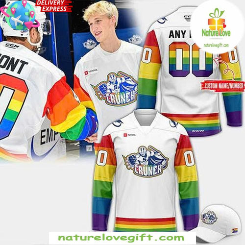 Syracuse Crunch 2026 Pride Hockey Jersey White