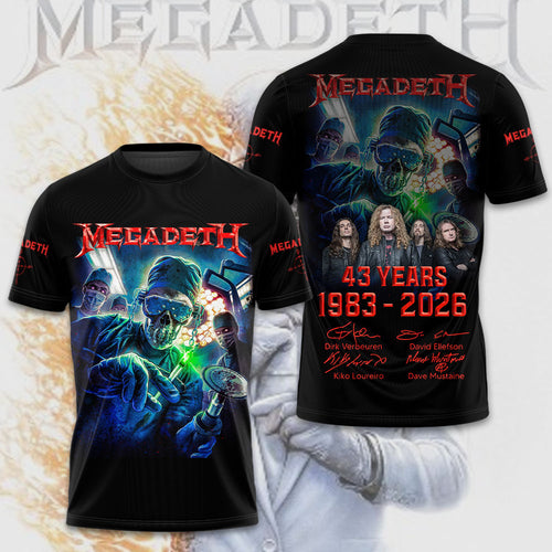 Megadeth 3D Apparel – TMTHU413