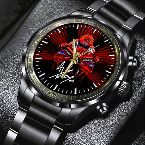 Ducati Lenovo Team x Marc Márquez Black Stainless Steel Watch – TANTN 11761