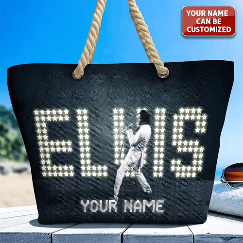 Personalized Elvis Presley Hemp Rope Tote Bag – TANTN 14242