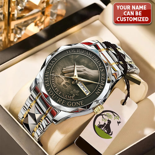 Personalized Your Pawprints Remain Alloy Luxury Quartz Watch – TANTN15861