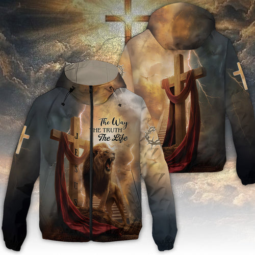 The Lion's Roar In The Storm 3D Windbreaker Jacket – TANTN16224