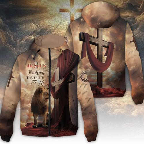 The Lion And The Path To Life 3D Windbreaker Jacket – TANTN16226