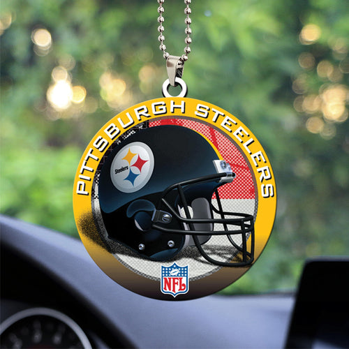 Pittsburgh Steelers Custom Shape 2-sided Acrylic Car Ornament โ TANTN16307