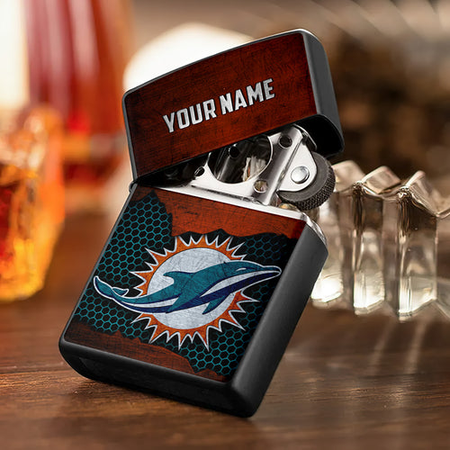 Personalized Miami Dolphins Zippo Lighter Case (No Insert) – TANTN16533