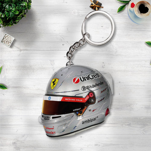 Scuderia Ferrari Las Vegas x Lewis Hamilton Custom Shape 2-sided Keychain – TANTN18810