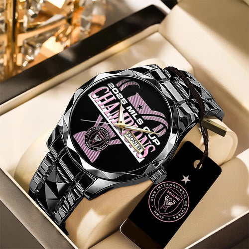 Inter Miami CF Champions MLS 2025 Alloy Luxury Quartz Watch – TANTN19193