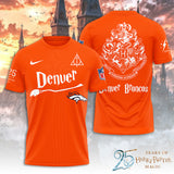 Denver Broncos x Harry Potter 25 Years of Magic 3D Apparel – TANTN19526
