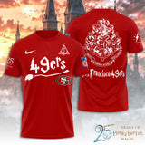 San Francisco 49ers x Harry Potter 25 Years of Magic 3D Apparel – TANTN19544