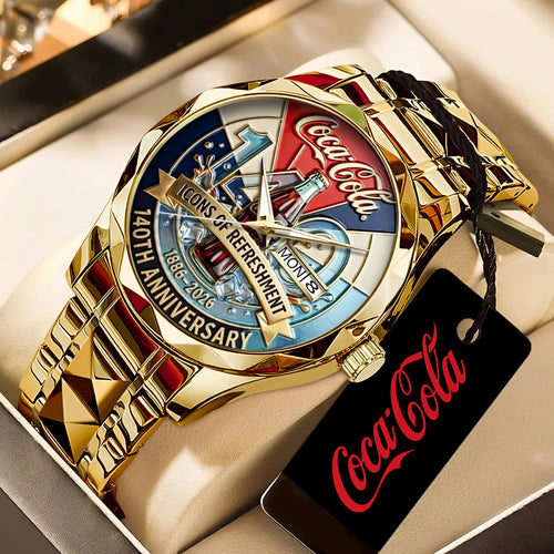 Coca-Cola 140th Anniversary 2026 Alloy Luxury Quartz Watch – TANTN20906