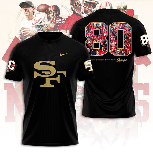 San Francisco 49ers 80th Anniversary 3D Apparel – TANTN22257