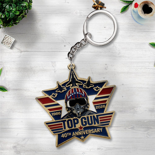 Top Gun 40th Anniversary Custom Shape 2-sided Keychain – TANTN22611