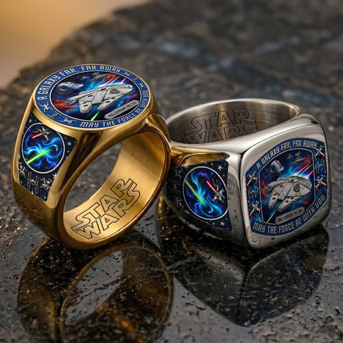 Star Wars 50th Anniversary 3D Engraved Ring – TANTN23242