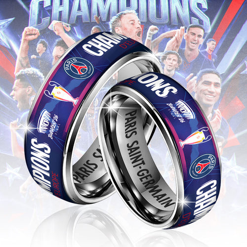 Paris Saint-Germain Champions of Europe 25/26 Custom Alloy Ring – TANTN23288