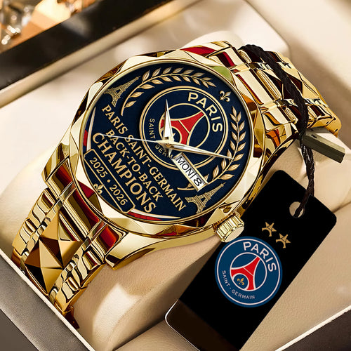 Paris Saint-Germain Champions of Europe 25/26 Alloy Luxury Quartz Watch – TANTN23297