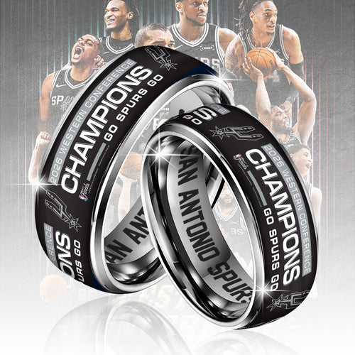 San Antonio Spurs NBA Western Conference Champions 2026 Custom Alloy Ring – TANTN23364