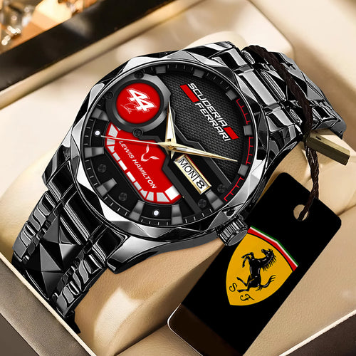 Scuderia Ferrari x Lewis Hamilton Alloy Luxury Quartz Watch – TANTN23691