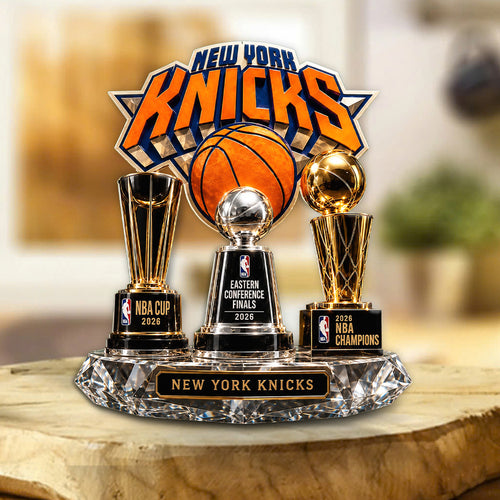 New York Knicks NBA Finals Champions 2026 Shape Acrylic Plaque – TANTN24005