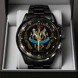 Newcastle United 135th Anniversary Black Stainless Steel Watch - TANTN24185