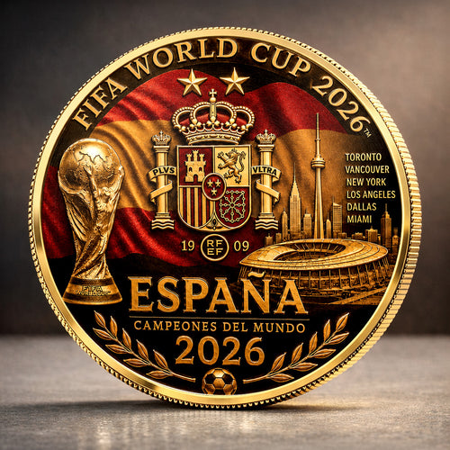 Spain National Team 2026 FIFA World Cup Champions Commemorative Coin – TANTN24395