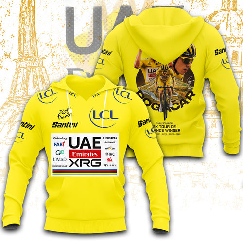 Tadej Pogacar Tour de France Winner 2026 3D Apparel – TANTN24599