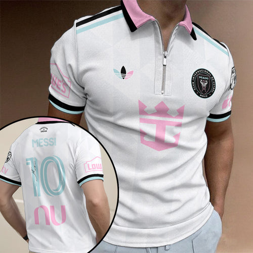 Lionel Messi x Inter Miami CF 2026 Zip Polo Shirt – TANTN24614