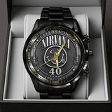 Nirvana 40th Anniversary Black Stainless Steel Watch - TANTN24641